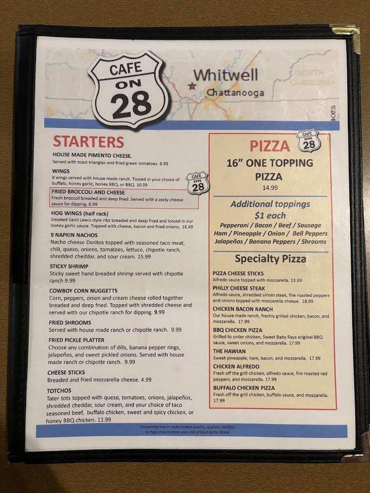 Cafe on 28 Menu image 1