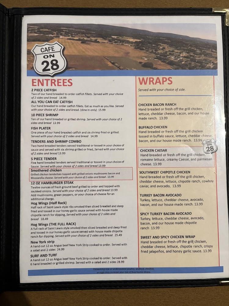 Cafe on 28 Menu image 2