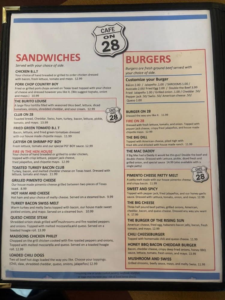 Cafe on 28 Menu image 4